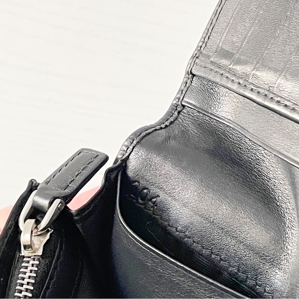 Prada black soft calfskin leather vertical breast pocket wallet - Picture 10 of 11